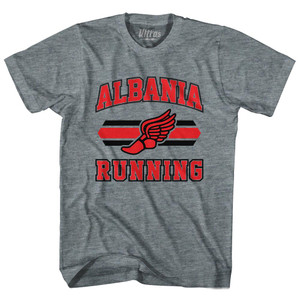 Albania 90's Running Team Cotton Youth T-shirt - Athletic Grey Albania 90's Running Team Cotton Youth T-shirt - Athletic Grey