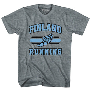Finland 90's Running Team Cotton Youth T-shirt - Athletic Grey Finland 90's Running Team Cotton Youth T-shirt - Athletic Grey