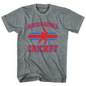 North Korea 90's Cricket Team Tri-Blend Youth T-shirt - Athletic Grey North Korea 90's Cricket Team Tri-Blend Youth T-shirt - Athletic Grey