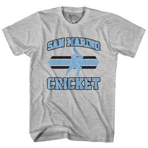 San Marino 90's Cricket Team Cotton Youth T-shirt - Grey Heather San Marino 90's Cricket Team Cotton Youth T-shirt - Grey Heather