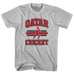 Qatar 90's Cricket Team Cotton Youth T-shirt - Grey Heather Qatar 90's Cricket Team Cotton Youth T-shirt - Grey Heather