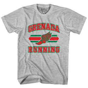 Grenada 90's Running Team Cotton Adult T-shirt - Grey Heather