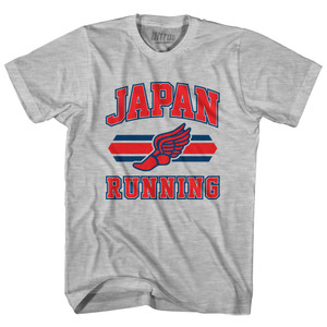 Japan 90's Running Team Cotton Adult T-shirt - Grey Heather