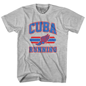 Cuba 90's Running Team Cotton Adult T-shirt - Grey Heather Cuba 90's Running Team Cotton Adult T-shirt - Grey Heather