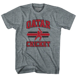 Qatar 90's Cricket Team Tri-Blend Youth T-shirt - Athletic Grey Qatar 90's Cricket Team Tri-Blend Youth T-shirt - Athletic Grey