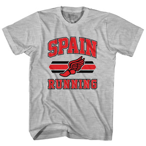 Spain 90's Running Team Cotton Youth T-shirt - Grey Heather