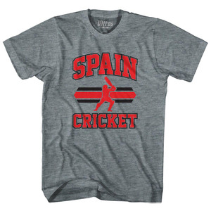 Spain 90's Cricket Team Tri-Blend Youth T-shirt - Athletic Grey Spain 90's Cricket Team Tri-Blend Youth T-shirt - Athletic Grey