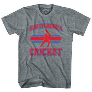 South Korea 90's Cricket Team Tri-Blend Youth T-shirt - Athletic Grey South Korea 90's Cricket Team Tri-Blend Youth T-shirt - Athletic Grey