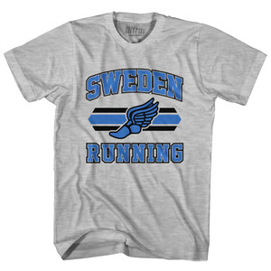 Sweden 90's Running Team Cotton Adult T-shirt - Grey Heather Sweden 90's Running Team Cotton Adult T-shirt - Grey Heather