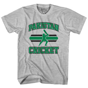 Pakistan 90's Cricket Team Cotton Youth T-shirt - Grey Heather Pakistan 90's Cricket Team Cotton Youth T-shirt - Grey Heather