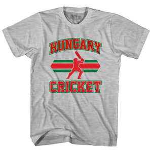 Hungary 90's Cricket Team Cotton Youth T-shirt - Grey Heather Hungary 90's Cricket Team Cotton Youth T-shirt - Grey Heather