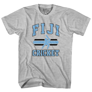 Fiji 90's Cricket Team Cotton Youth T-shirt-Grey Heather Fiji 90's Cricket Team Cotton Youth T-shirt-Grey Heather