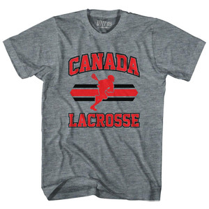 Canada 90's Lacrosse Team Tri-Blend Adult T-shirt - Athletic Grey Canada 90's Lacrosse Team Tri-Blend Adult T-shirt - Athletic Grey
