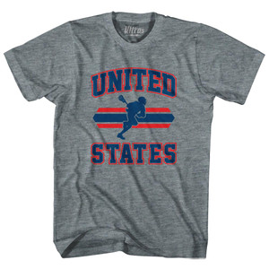United States 90's Lacrosse Team Tri-Blend Youth T-shirt - Athletic Grey United States 90's Lacrosse Team Tri-Blend Youth T-shirt - Athletic Grey