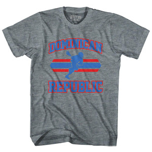 Dominican Republic 90's Lacrosse Team Tri-Blend Adult T-shirt - Athletic Grey Dominican Republic 90's Lacrosse Team Tri-Blend Adult T-shirt - Athletic Grey