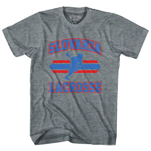 Slovakia 90's Lacrosse Team Tri-Blend Youth T-shirt - Athletic Grey Slovakia 90's Lacrosse Team Tri-Blend Youth T-shirt - Athletic Grey
