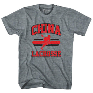China 90's Lacrosse Team Tri-Blend Youth T-shirt - Athletic Grey China 90's Lacrosse Team Tri-Blend Youth T-shirt - Athletic Grey