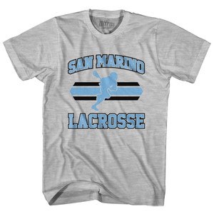 San Marino 90's Lacrosse Team Cotton Adult T-shirt - Grey Heather San Marino 90's Lacrosse Team Cotton Adult T-shirt - Grey Heather