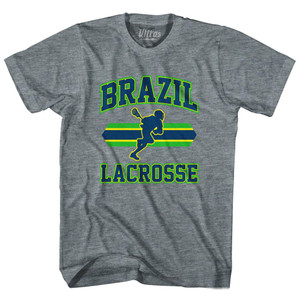 Brazil 90's Lacrosse Team Tri-Blend Youth T-shirt - Athletic Grey Brazil 90's Lacrosse Team Tri-Blend Youth T-shirt - Athletic Grey