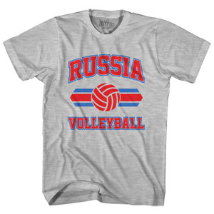 Russia 90's Volleyball Team Cotton Youth T-shirt - Grey Heather Russia 90's Volleyball Team Cotton Youth T-shirt - Grey Heather