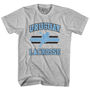 Uruguay 90's Lacrosse Team Cotton Adult T-shirt - Grey Heather Uruguay 90's Lacrosse Team Cotton Adult T-shirt - Grey Heather