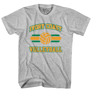 Ivory Coast 90's Volleyball Team Cotton Youth T-shirt - Grey Heather Ivory Coast 90's Volleyball Team Cotton Youth T-shirt - Grey Heather