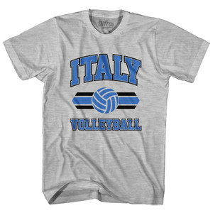 Italy 90's Volleyball Team Cotton Youth T-shirt - Grey Heather Italy 90's Volleyball Team Cotton Youth T-shirt - Grey Heather