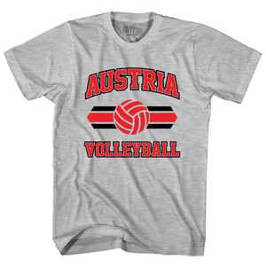 Austria 90's Volleyball Team Cotton Youth T-shirt - Grey Heather Austria 90's Volleyball Team Cotton Youth T-shirt - Grey Heather