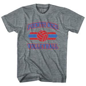 Puerto Rico 90's Volleyball Team Tri-Blend Adult T-shirt - Athletic Grey Puerto Rico 90's Volleyball Team Tri-Blend Adult T-shirt - Athletic Grey