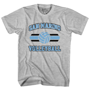San Marino 90's Volleyball Team Cotton Adult T-shirt - Grey Heather San Marino 90's Volleyball Team Cotton Adult T-shirt - Grey Heather