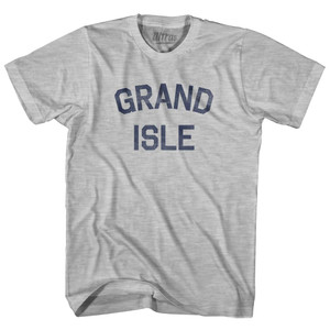 Louisiana Grand Isle Womens Cotton Junior Cut Vintage T-shirt - Grey Heather Louisiana Grand Isle Womens Cotton Junior Cut Vintage T-shirt - Grey Heather