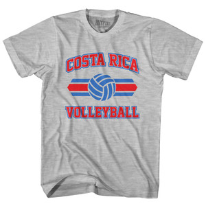 Costa Rica 90's Volleyball Team Cotton Adult T-shirt - Grey Heather Costa Rica 90's Volleyball Team Cotton Adult T-shirt - Grey Heather