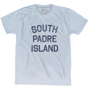 Texas South Padre Island Adult Tri-Blend Vintage T-shirt - Athletic White Texas South Padre Island Adult Tri-Blend Vintage T-shirt - Athletic White