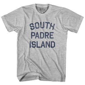 Texas South Padre Island Womens Cotton Junior Cut Vintage T-shirt-Grey Heather