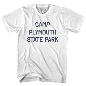 Vermont Camp Plymouth State Park Womens Cotton Junior Cut Vintage T-shirt - White