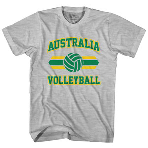 Australia 90's Volleyball Team Cotton Adult T-shirt - Grey Heather Australia 90's Volleyball Team Cotton Adult T-shirt - Grey Heather