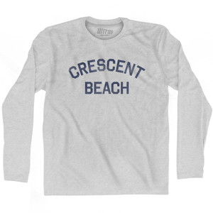 South Carolina Crescent Beach Adult Cotton Long Sleeve Vintage T-shirt - Grey Heather South Carolina Crescent Beach Adult Cotton Long Sleeve Vintage T-shirt - Grey Heather