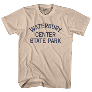 Vermont Waterbury Center State Park Adult Cotton Vintage T-shirt - Creme Vermont Waterbury Center State Park Adult Cotton Vintage T-shirt - Creme