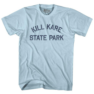 Vermont Kill Kare State Park Adult Cotton Vintage T-shirt - Light Blue