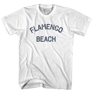 Puerto Rico Flamenco Beach Womens Cotton Junior Cut Vintage T-shirt-White Puerto Rico Flamenco Beach Womens Cotton Junior Cut Vintage T-shirt-White