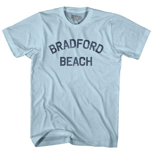 Wisconsin Bradford Beach Adult Cotton Vintage T-shirt - Light Blue