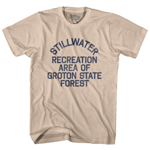 Vermont Stillwater Recreation Area of Groton State Forest Adult Cotton Vintage T-shirt - Creme