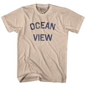 Virginia Ocean View Adult Cotton Vintage T-shirt - Creme Virginia Ocean View Adult Cotton Vintage T-shirt - Creme