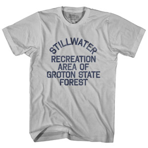 Vermont Stillwater Recreation Area of Groton State Forest Adult Cotton Vintage T-shirt - Cool Grey