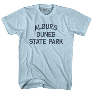 Vermont Alburg Dunes State Park Adult Cotton Vintage T-shirt - Light Blue