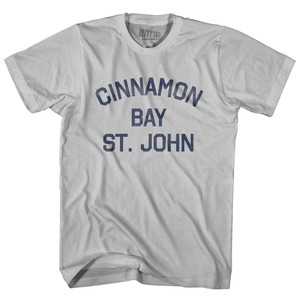 U.S. Virgin Islands Cinnamon Bay, St. John Adult Cotton Vintage T-shirt - Cool Grey