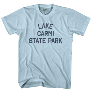 Vermont Lake Carmi State Park Adult Cotton Vintage T-shirt - Light Blue Vermont Lake Carmi State Park Adult Cotton Vintage T-shirt - Light Blue