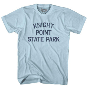 Vermont Knight Point State Park Adult Cotton Vintage T-shirt - Light Blue