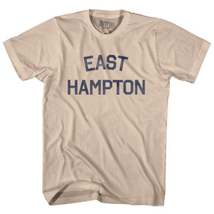 New York East Hampton Adult Cotton Vintage T-shirt - Creme New York East Hampton Adult Cotton Vintage T-shirt - Creme