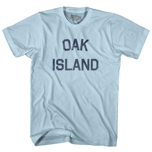 North Carolina Oak Island Adult Cotton Vintage T-shirt - Light Blue North Carolina Oak Island Adult Cotton Vintage T-shirt - Light Blue